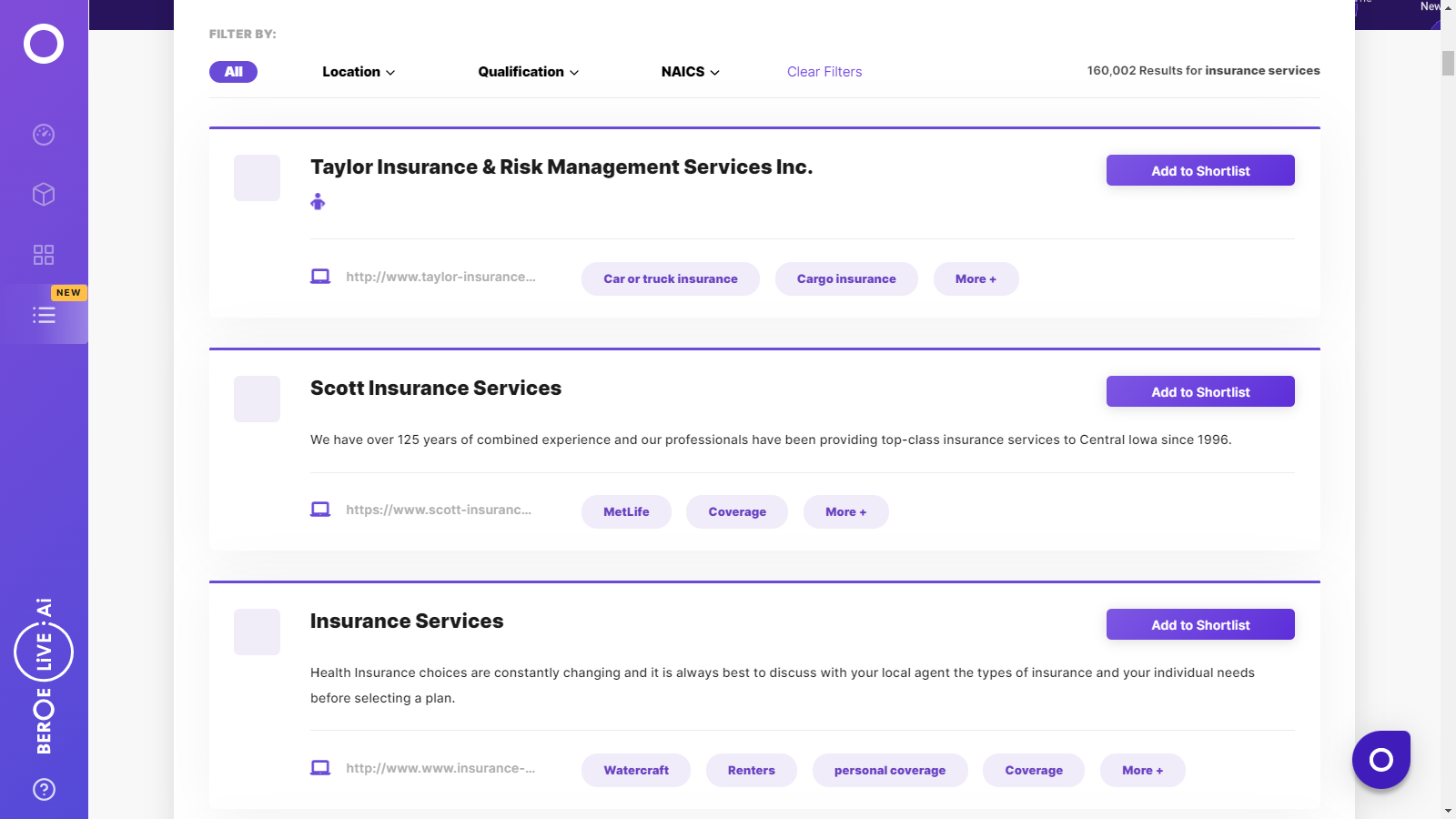 Insurance Services Supplier