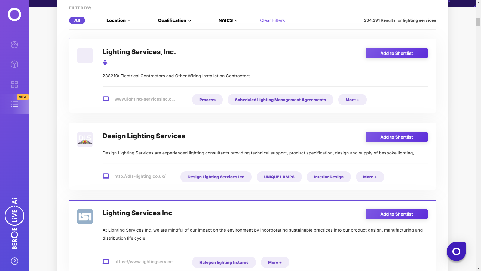 Lighting Services Supplier