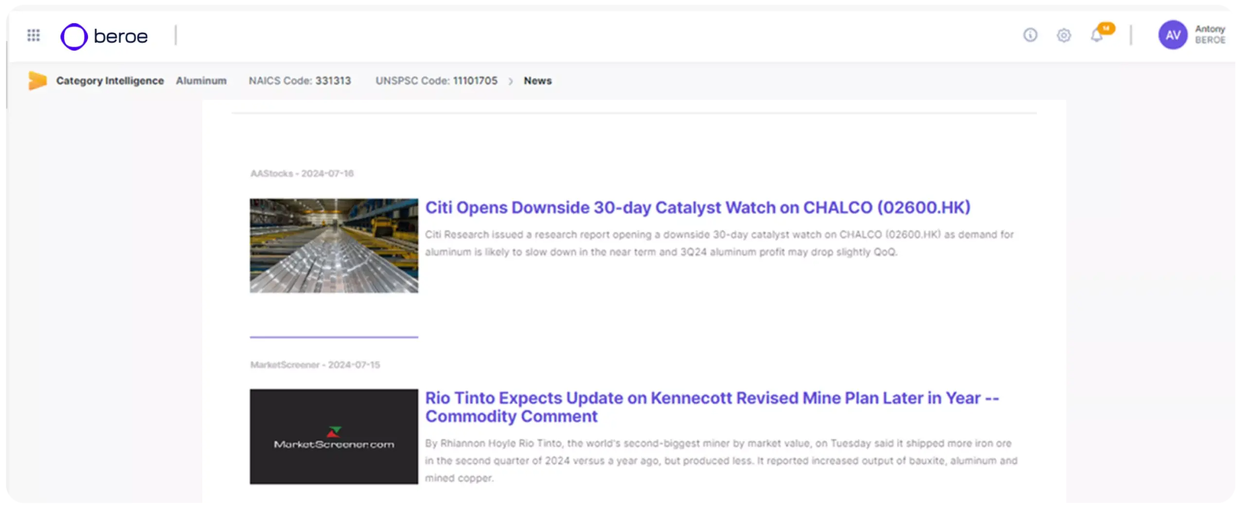 category watch alerts
